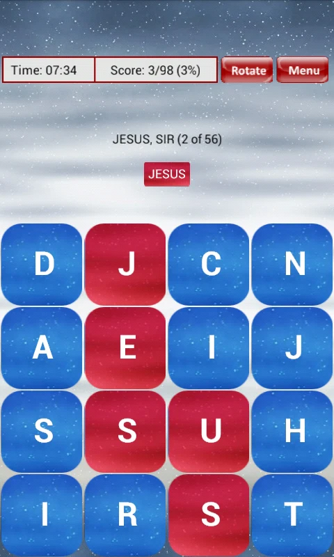 Bible Word Scramble screenshot